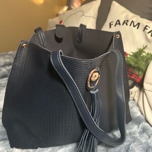 Elegant Navy Blue Tote Bag